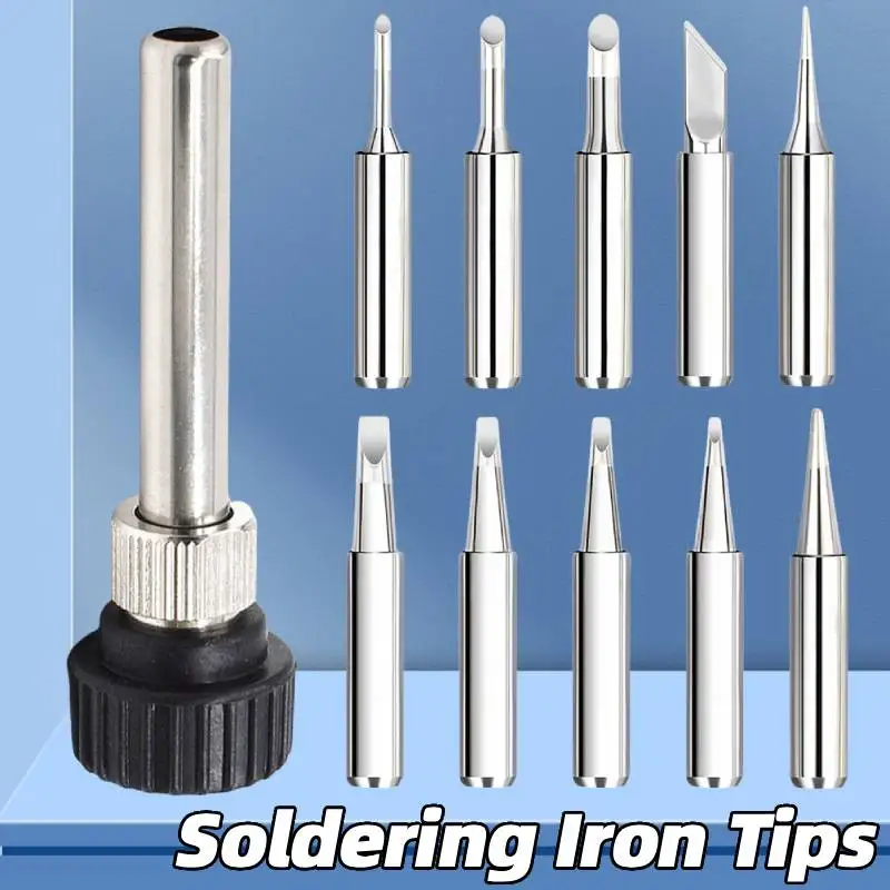 11 Stuks Soldeerbout Tips Met Lassen Mouw 900M Loodvrij Vervangbare Soldeerpunt Lassen Tips Hoofd Soldeerbout hoofd