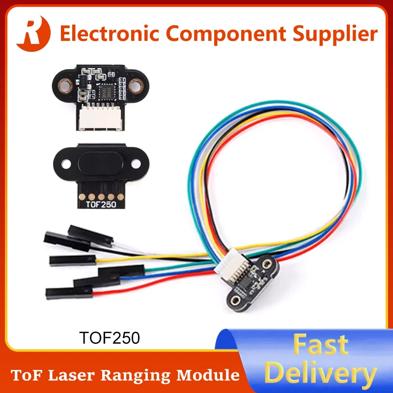 Brand New TOF250 ToF Laser Ranging Module 2.5m Distance Sensor Detecting Obstacles TTL IIC I2C Time of Flight Fast Deliver