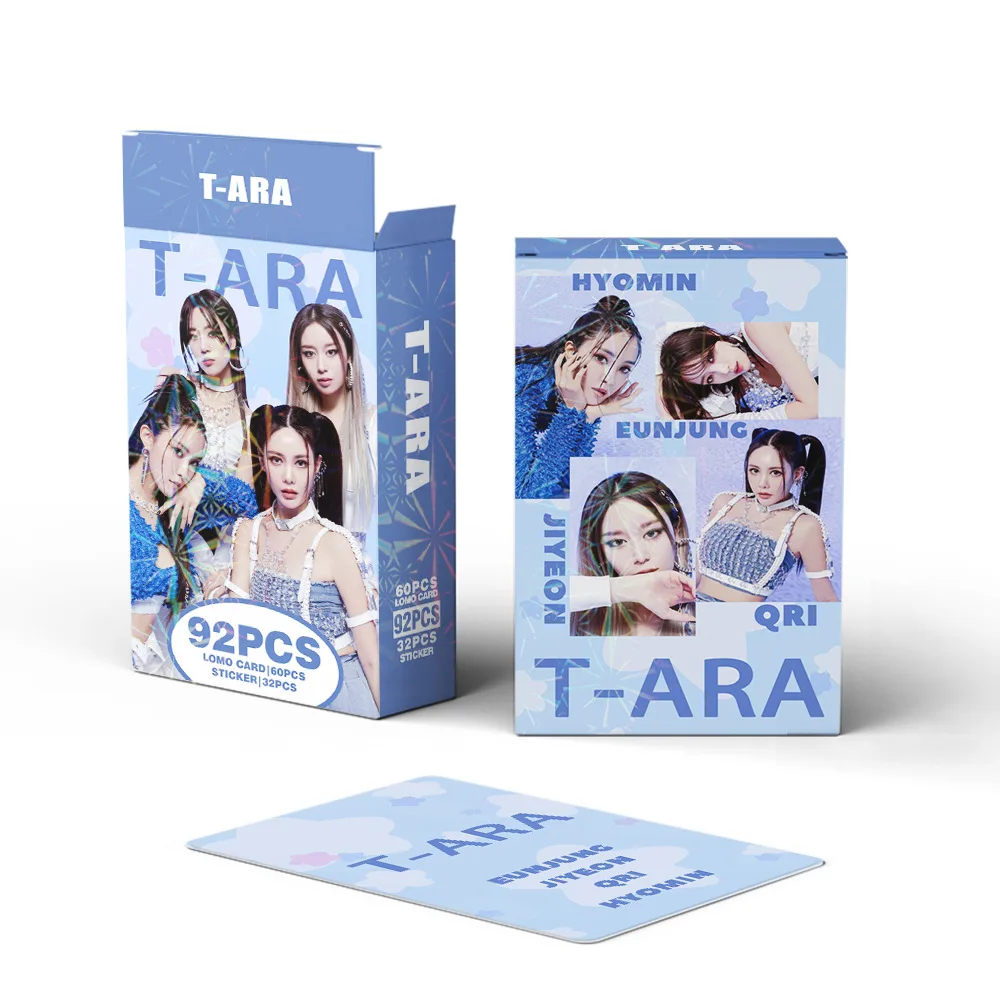 KPOP T-ARA Photocard 16th ANNIVERSARY Boxed Card LOMO Card Sticker Eunjung Hyomin Boram Fans Collection Gift