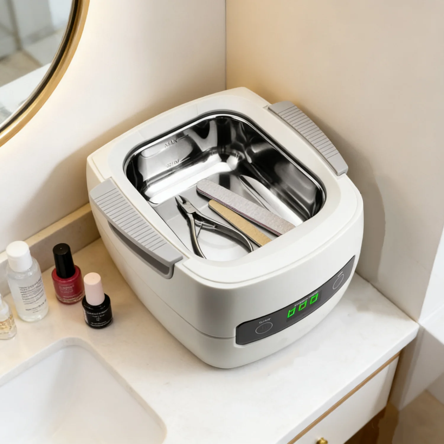 Professional 40kHz Ultrasonic Cleaner for Eyeglass,  Nail Tools