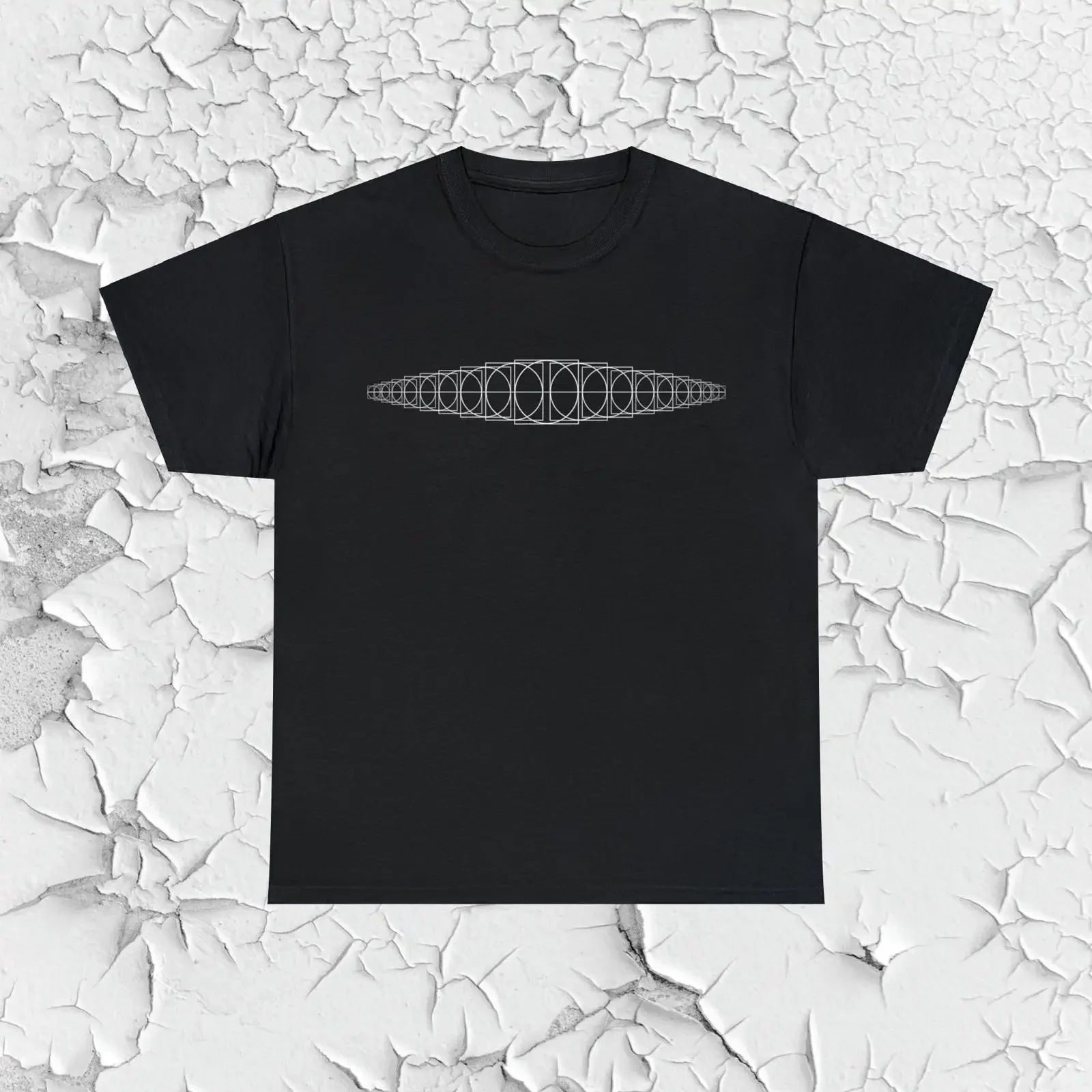 Sacred Geometry T Shirt Fractal Waveform Spiritual EDM Music vintage Washed designer clothes Versatile graphic