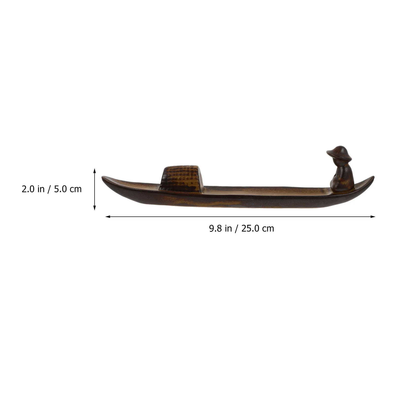 

Burner Vintage Home Decor Incense Holder for Stick Holders Light Brown Fisherman Ornament