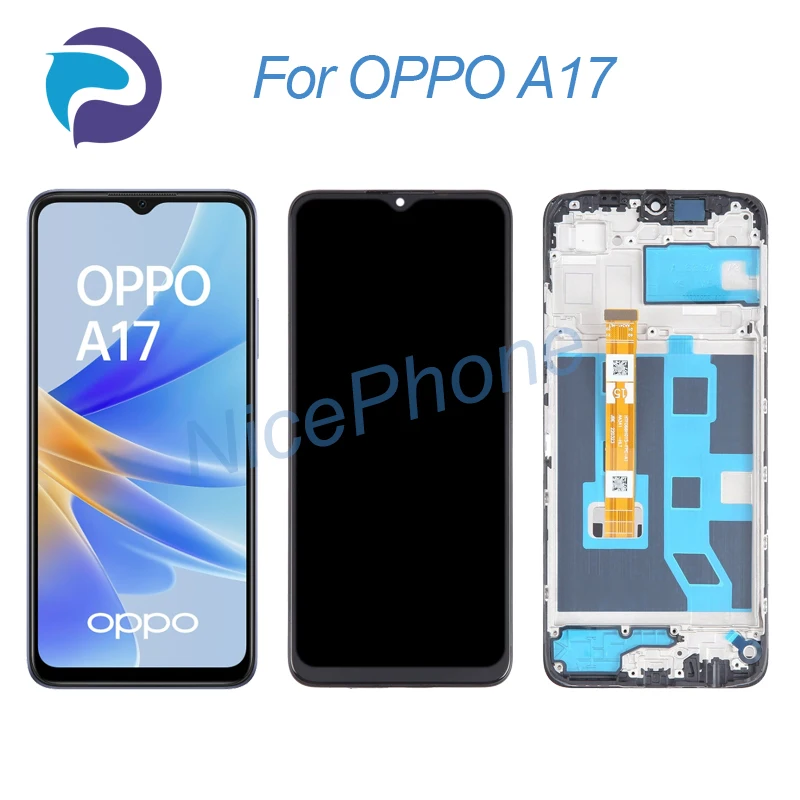 for OPPO A17 LCD Screen + Touch Digitizer Display CPH2477 A17 LCD Screen Display