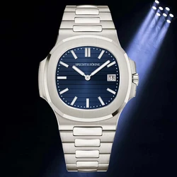 New Specht & Söhne 40MM Quartz Wristwatches Sapphire Crystal Super Slim Blue Sport Watch 50M Waterproof Stainless Watch For Men
