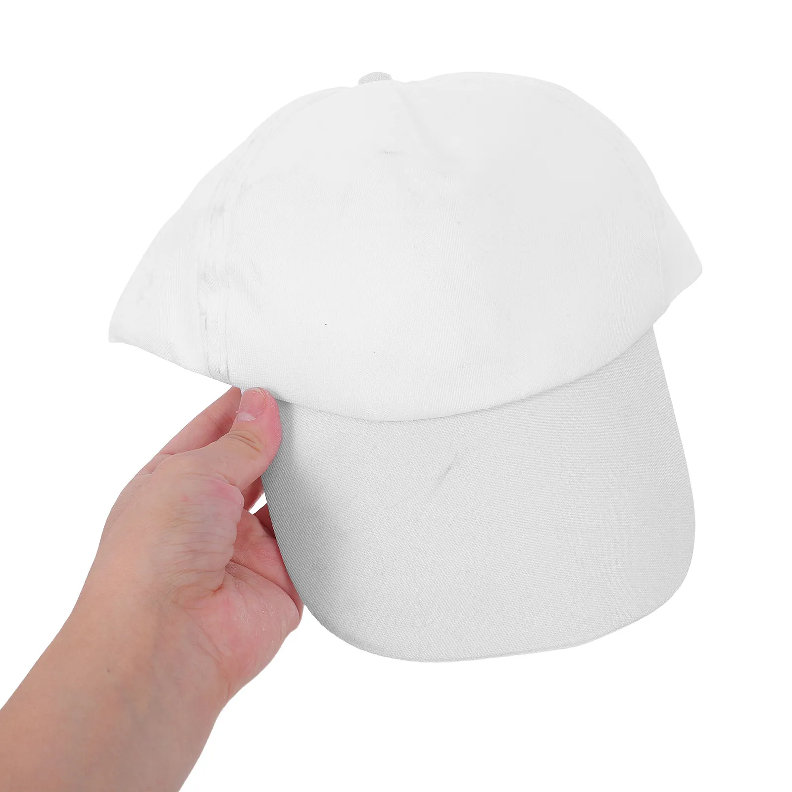 1Set Kids White Baseball Hats Blank Toddler Boy Baseball Cap Painting Hats DIY Birthday Craft Activity Party Supplies