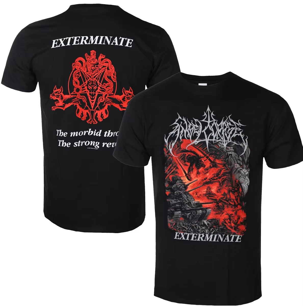 

2025 Angelcorpse Graphic Cotton T-shirt Unisex Men Women Summer Short Sleeve Fashion Top Casual Vintage Fashion Brand Retro