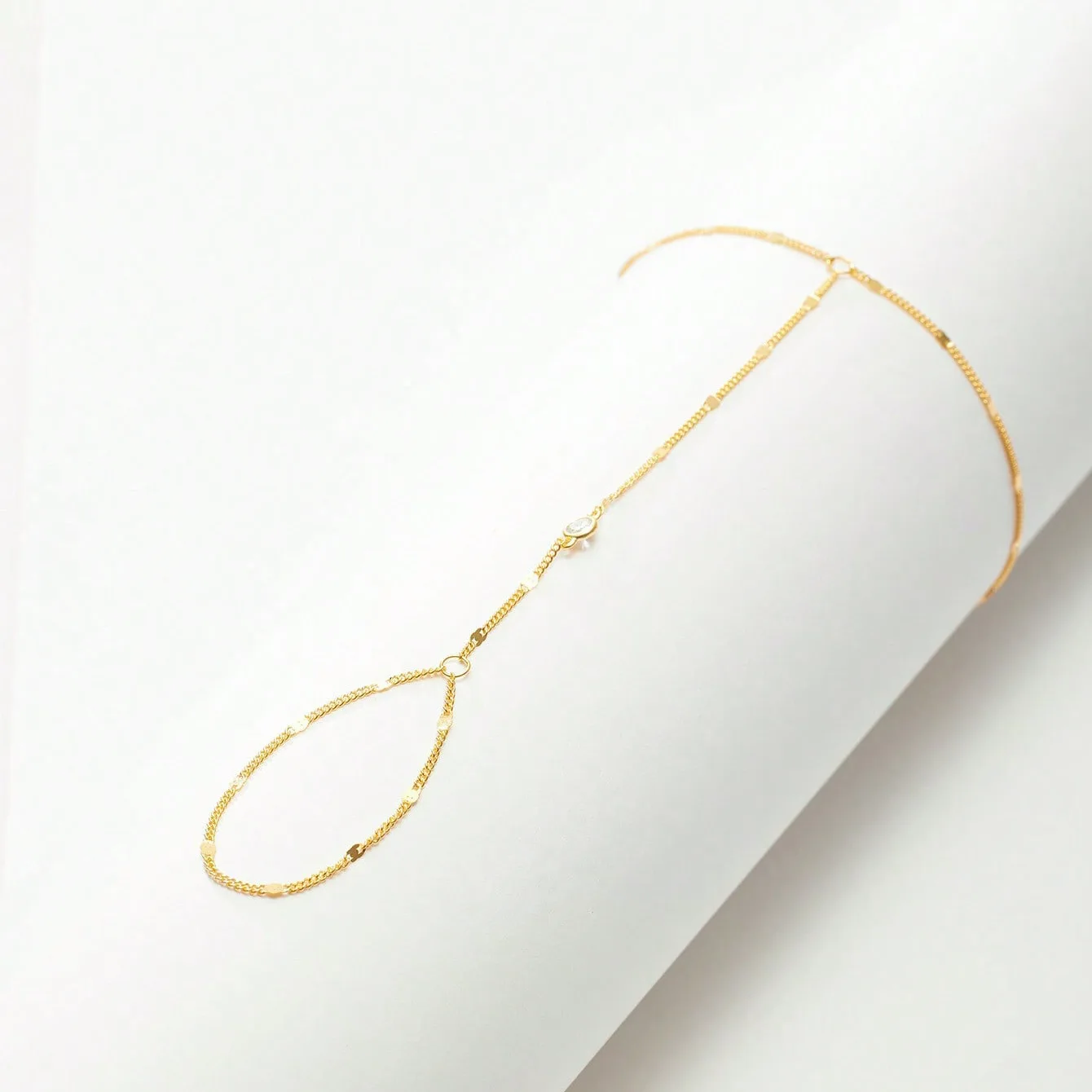 S925 silver inlaid with synthetic zircon bracelet, multi-layer combination finger chain, high quality, suitable for daily wear