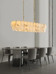 2026 Marble Ceiling Pendant Lamps Home Appliance Luxury Stone Hanging Lamps for Living Room Decoration Lighting above Table