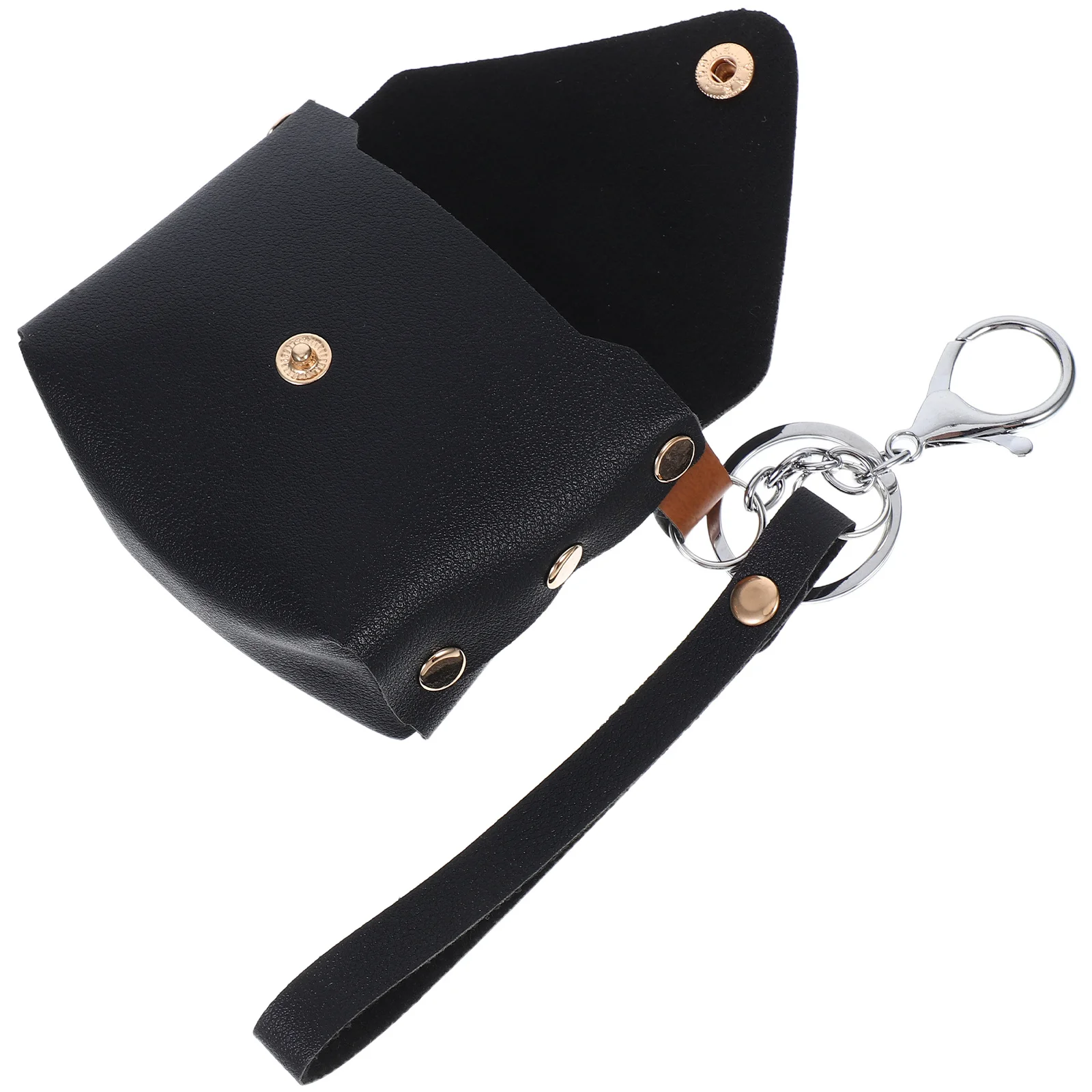 

Coin Purse Keychain Small Lobster Clasp Mini Wallet PU Portable Cute Bag Charm Holder Women Coin Wallet Accessory