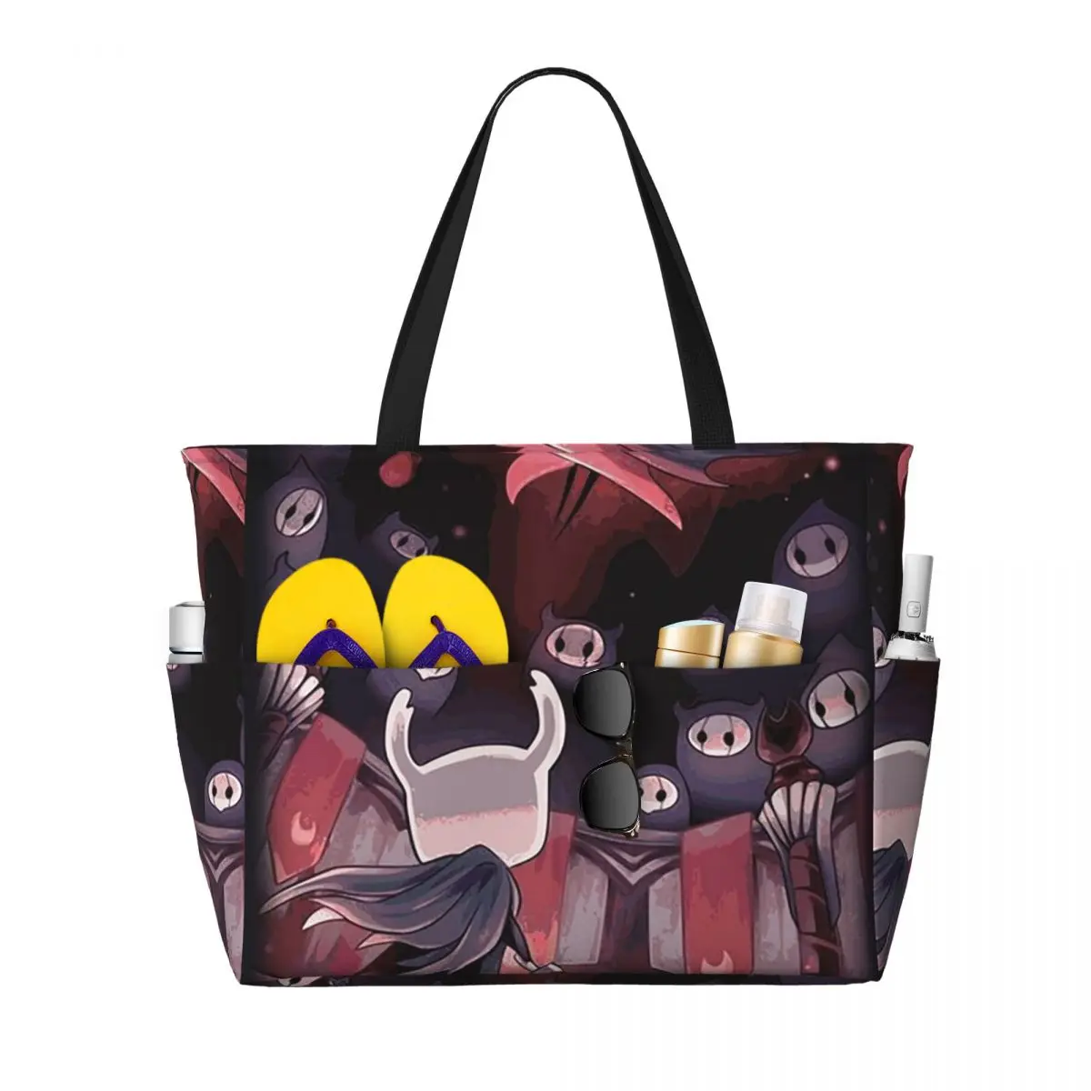 

Hollow Knight Beach Tote Bag Sport Gym Yoga Duffle Large Tote Bag Women Travel Bag Fitness bag