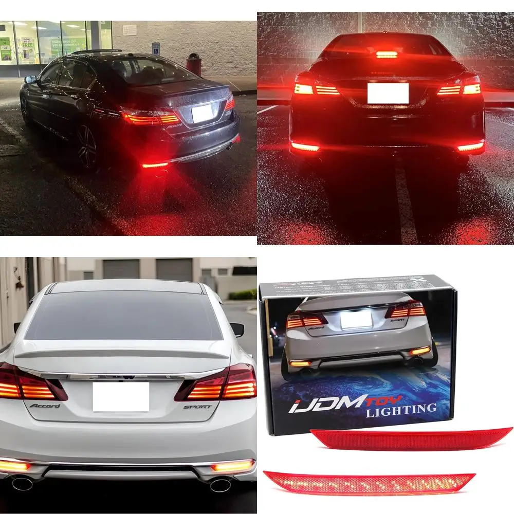 

2016-2017 Honda Accord Sedan LED Lower Bumper Lights with Tail, Brake, Rear Fog, and Sequential Turn Signal Functions