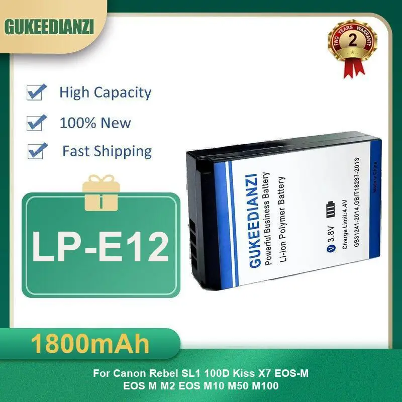 Battery For Canon 5D Mark II III IV 5DS R 6D 7D 90D 80D 70D 60D 60Da EOS M3 M5 750D 760D T6i T6s 800D 8000D Kiss X8i 1100D