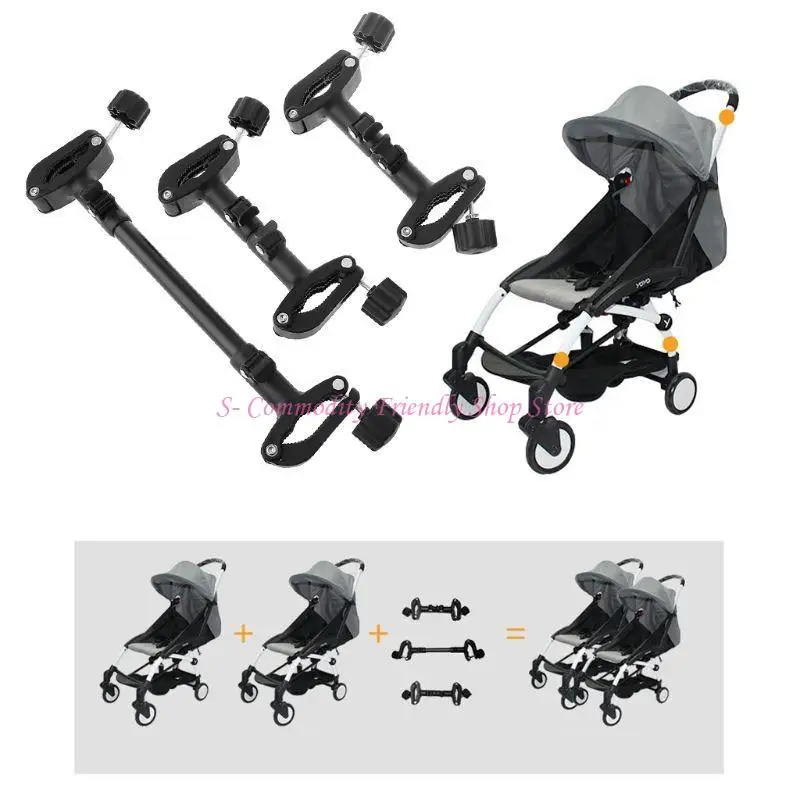 

85AE Twin Baby Stroller Connectors for Bebe Accessories For Baby Pram Trolleys Universal Twin Baby Stroller Adapter