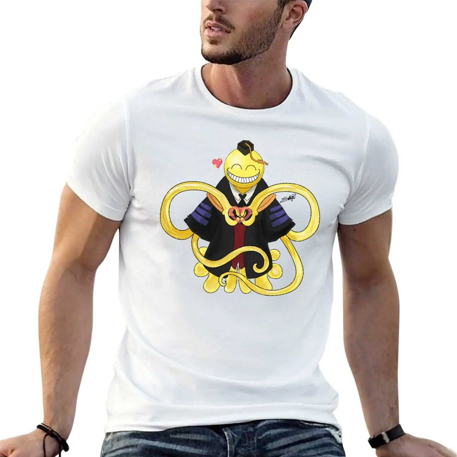 

Solasta Art: KOROSENSEI T-Shirt man t shirts graphic t shirts designer men t shirt cotton 100% T-shirt