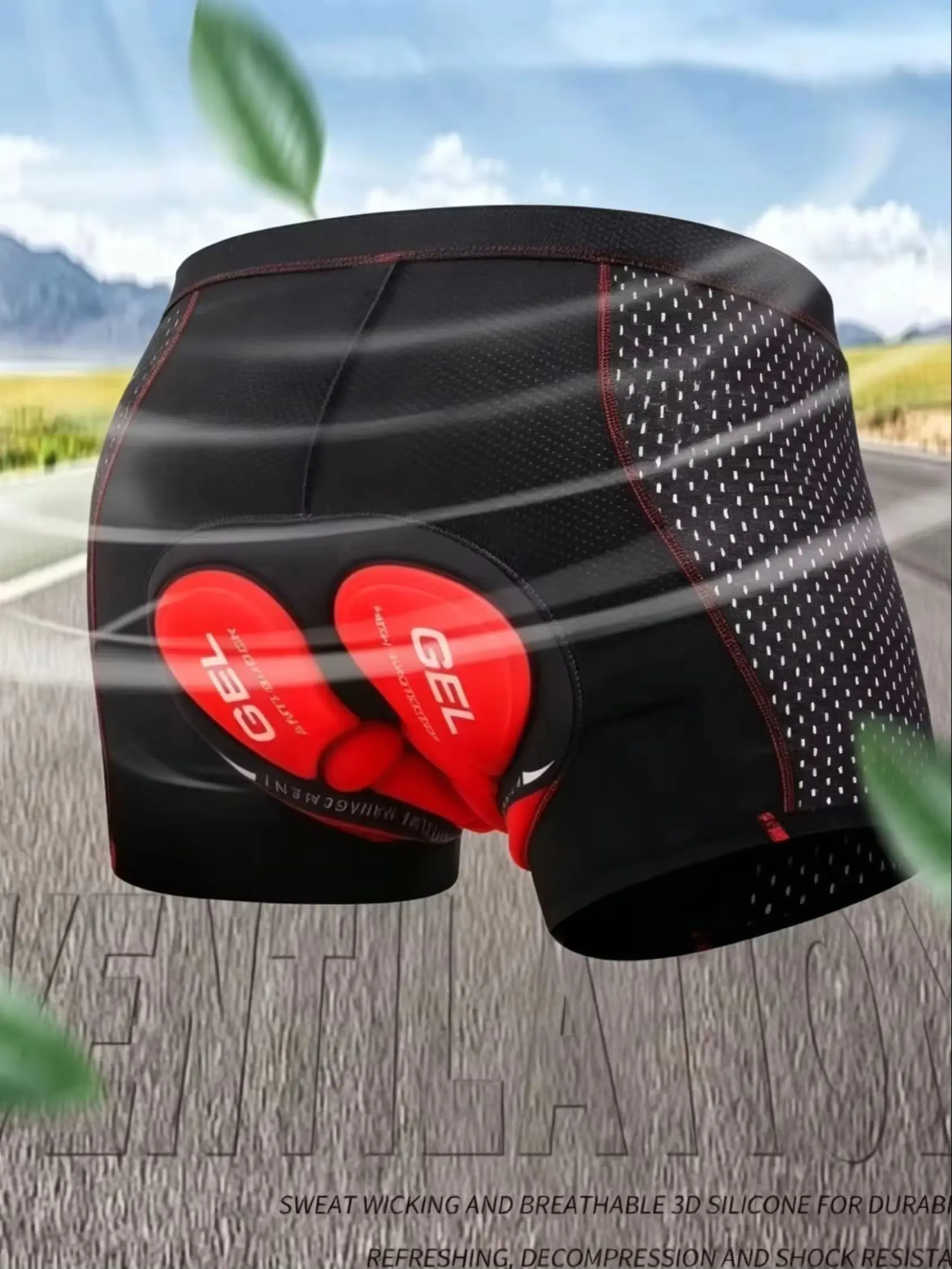 AliExpress NONE Cycling Shorts Men Cycling Shorts Breathable Mesh Cycling Underwear 5D Gel Pad Shockproof MTB Bike Shorts Cycling Clothes