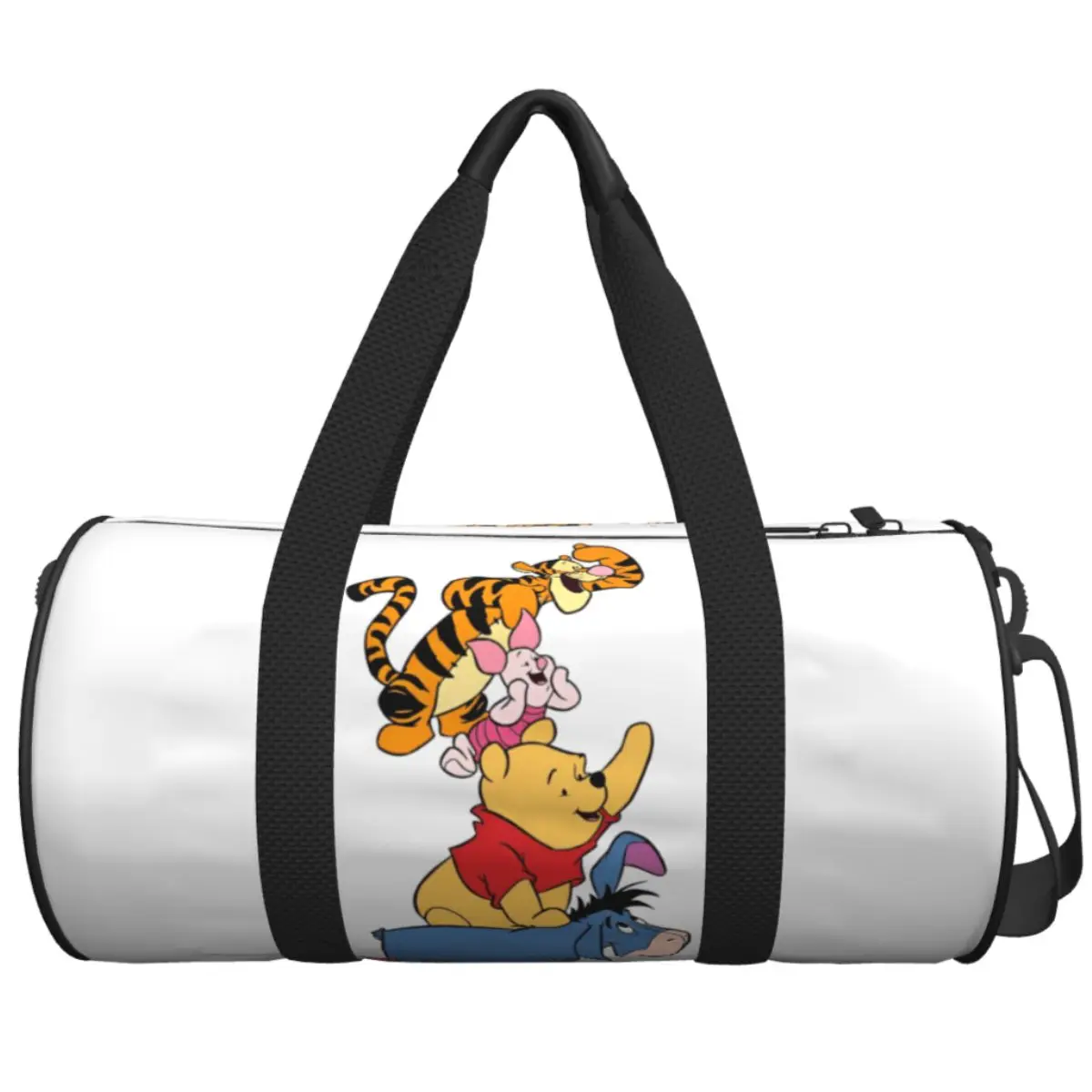 

Winnie The Pooh And Friends Travel Bag Fashion Gym Bag Men Printed Large Vintage Sports Fitness BagsPortable Handbags