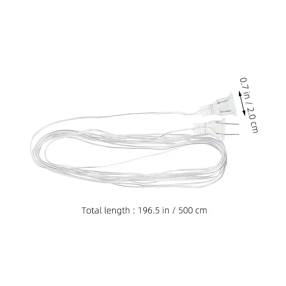 4Pcs LED String Lights Extension Cord 5M Clear Indoor Outdoor Party Light Curtain Lamp Wire Reliable Material