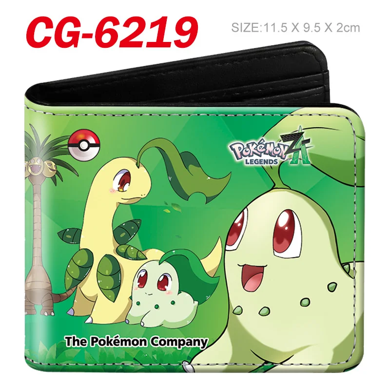 Gengar Coin Purse Fashion PU Leather Short Folding Wallet Cartoon Student Portable Key Card Holder Wallets Storage Bag Kids Gift