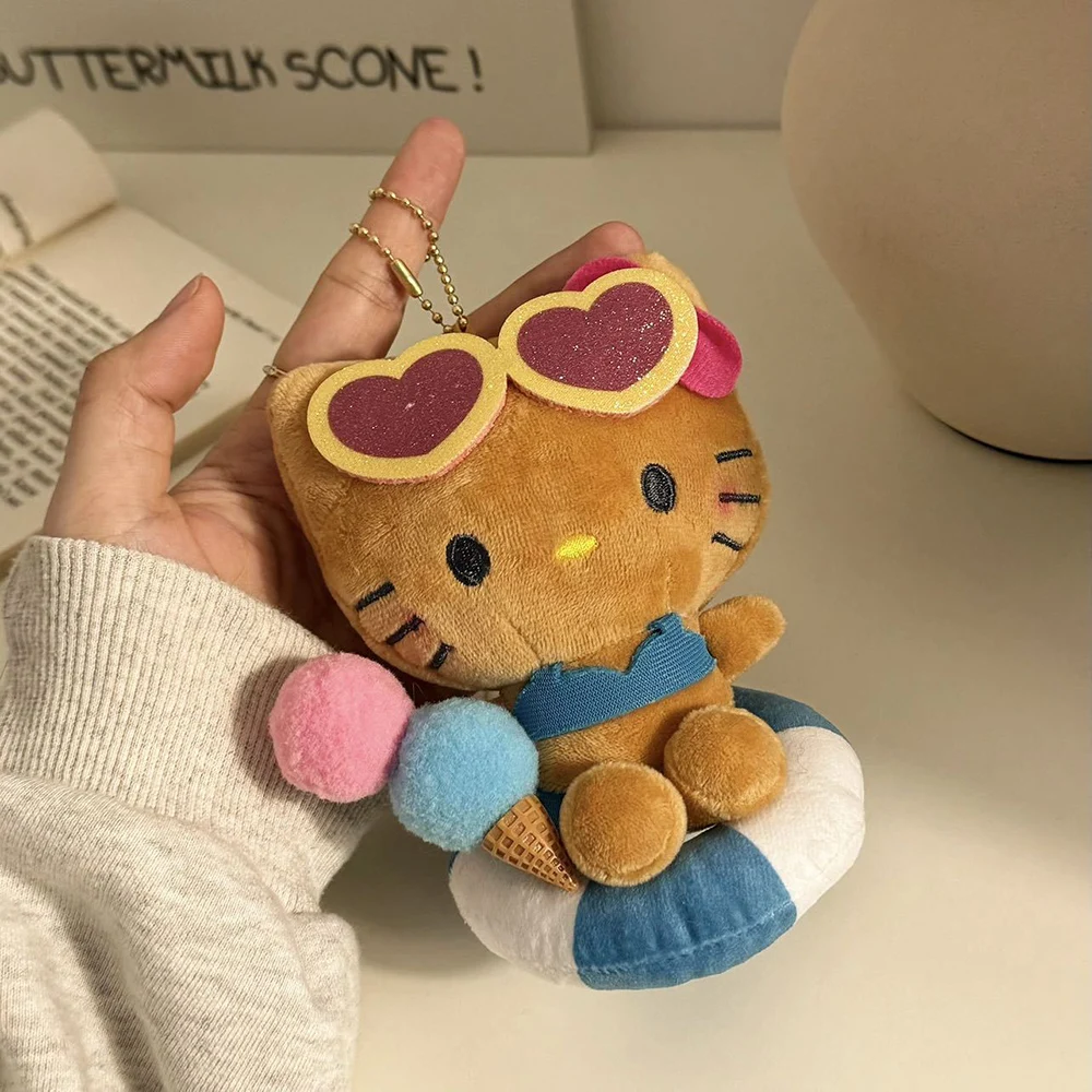 

Аниме Sanrio Hello Kitty Kawaii плюшевая кукла брелок для рюкзака кулон цепочка для телефона милый кулон кулон брелок подвесная веревка