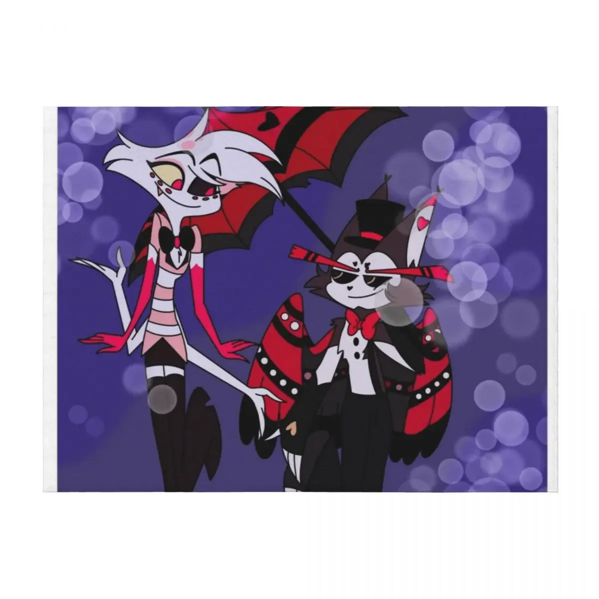 

Bubbles-huskerdust Throw Blanket Soft Plush Plaid cosplay anime warm for winter decorative Blankets