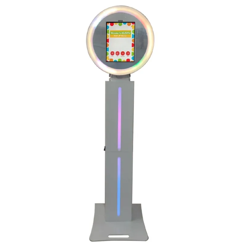 Portable Light Emitting Diode Ring Light Rover Roaming Photo Booth Ipad Photo Booth Housing Selfie Station Kiosk with Flying