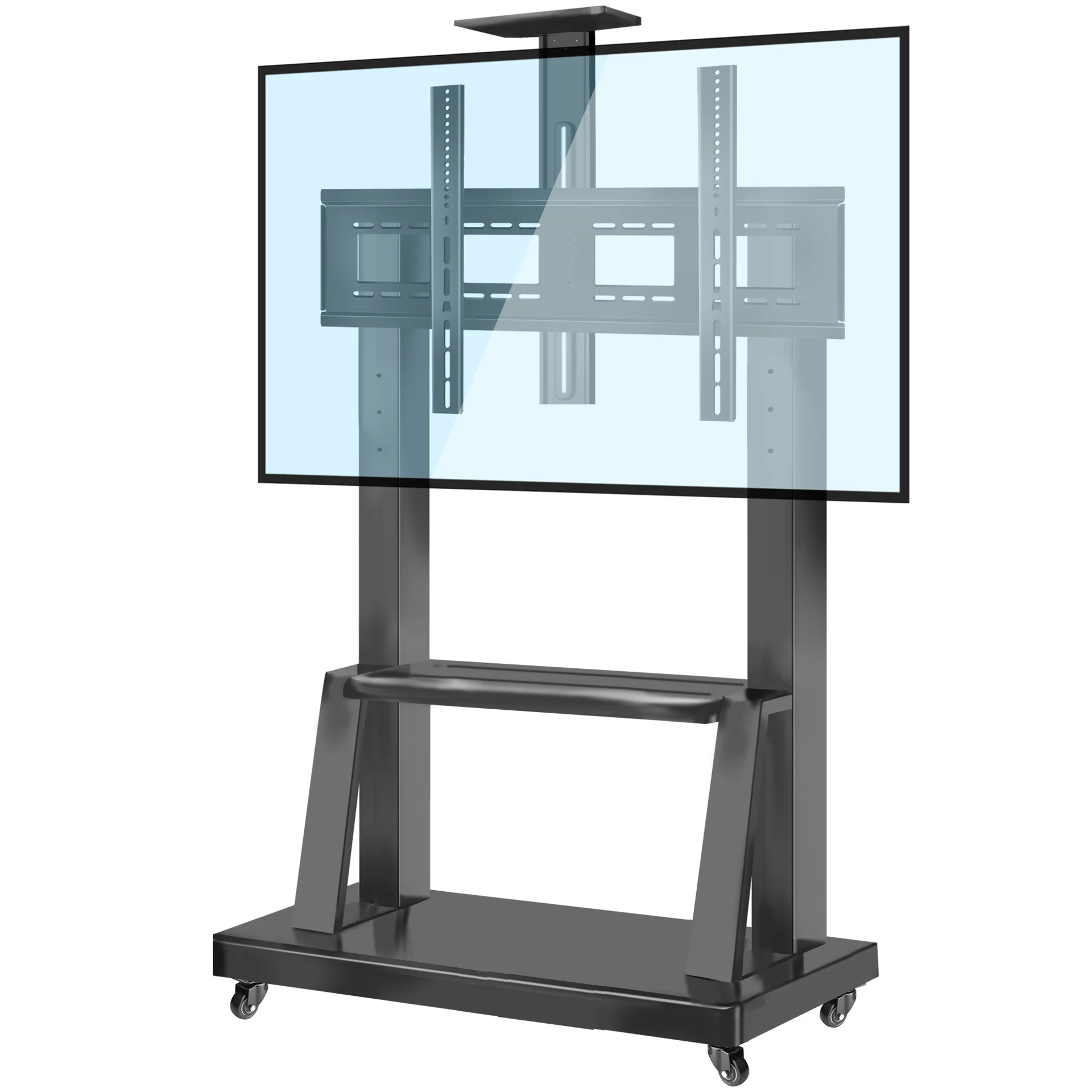 

Floor-standing pulley cart, movable universal hanger, lifting TV stand