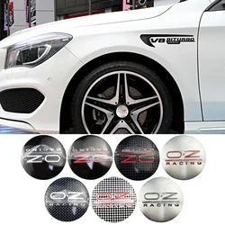 56mm Car Wheel Center Hub Sticker Auto Tire Hubcaps Badge for OZ Racing Volkswagen Mitsubishi Ford Renault Dodge Mercedes BENZ