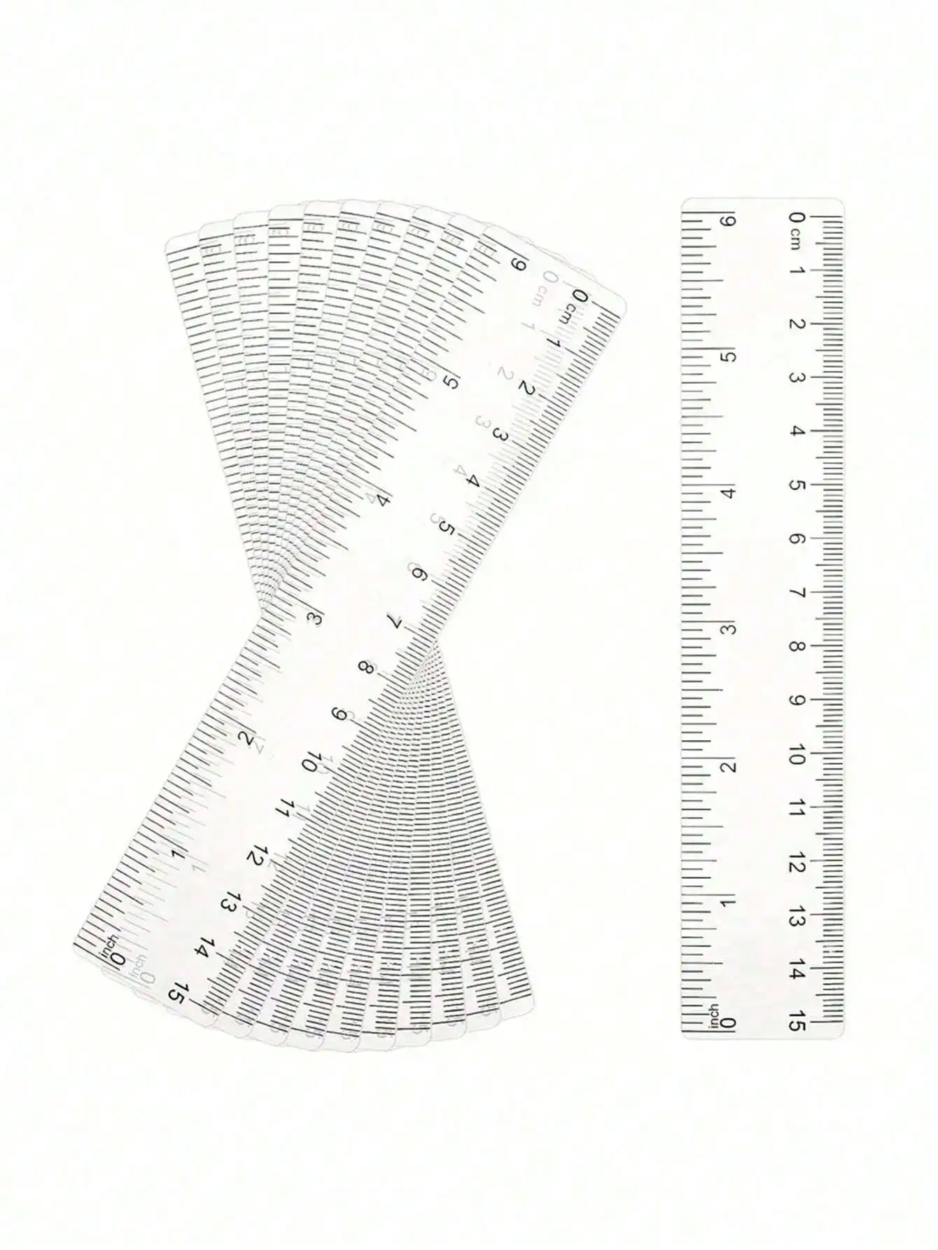 

15cm Transparent Ruler – 10pcs, School & Office Supplies for Students & Gifts