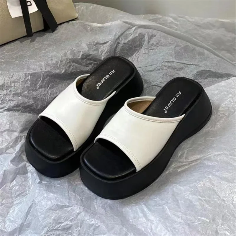 2023 Slippers Women's Summer Women's Slippers Fashion Solid Color Flat Heels Women's Non Slip Flat Heels Fashion Slippers Slides