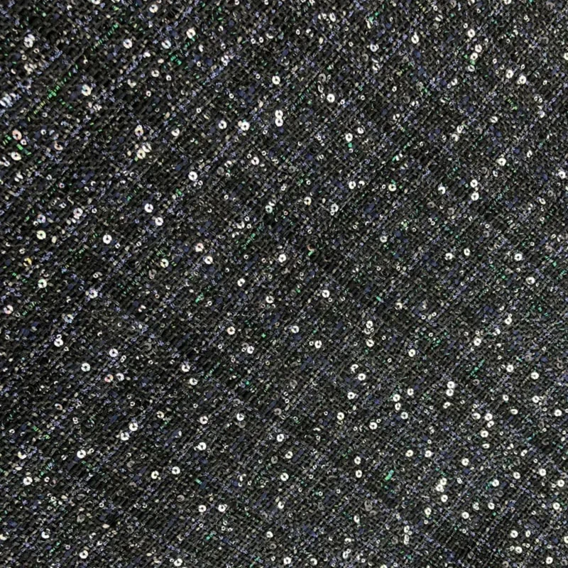 New Fabric Woven sequin colored silk fabric, autumn and winter fashion coat,   suitcase woven fabric  50 x140 cm