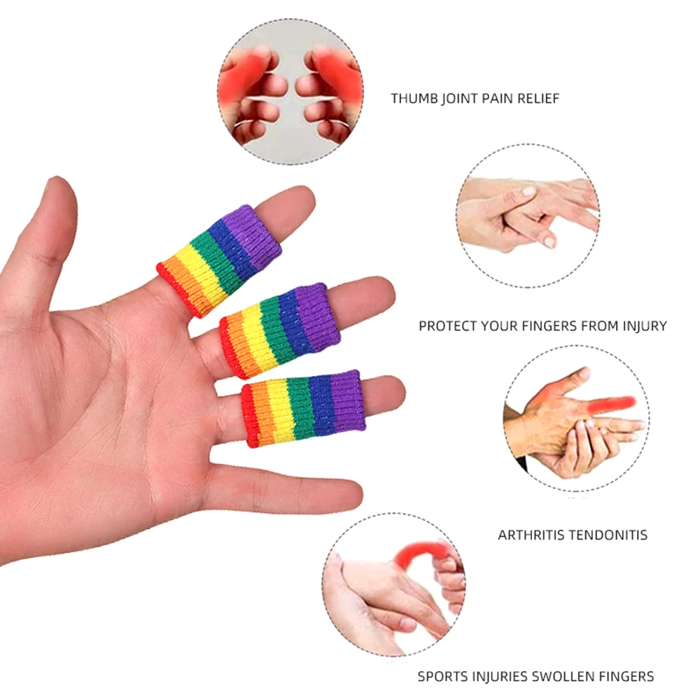 กีฬานิ้วมือบีบอัดข้ออักเสบสนับสนุน Elastic Guard บาสเกตบอลป้องกัน Thumb Splint Brace Tape Relief ปวด Trigger