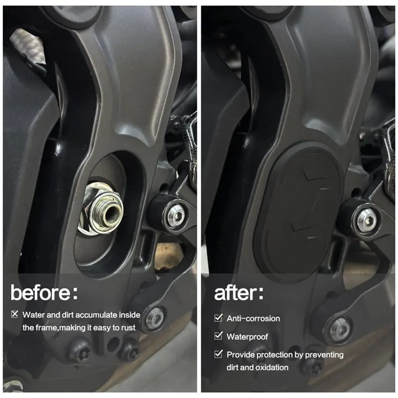 دراجة نارية الملحقات ل MT-09 MT09 Mt09 MT-09 SP 2021 2022 2023 2024 2025 الإطار ثقب غطاء قبعات التوصيل #5