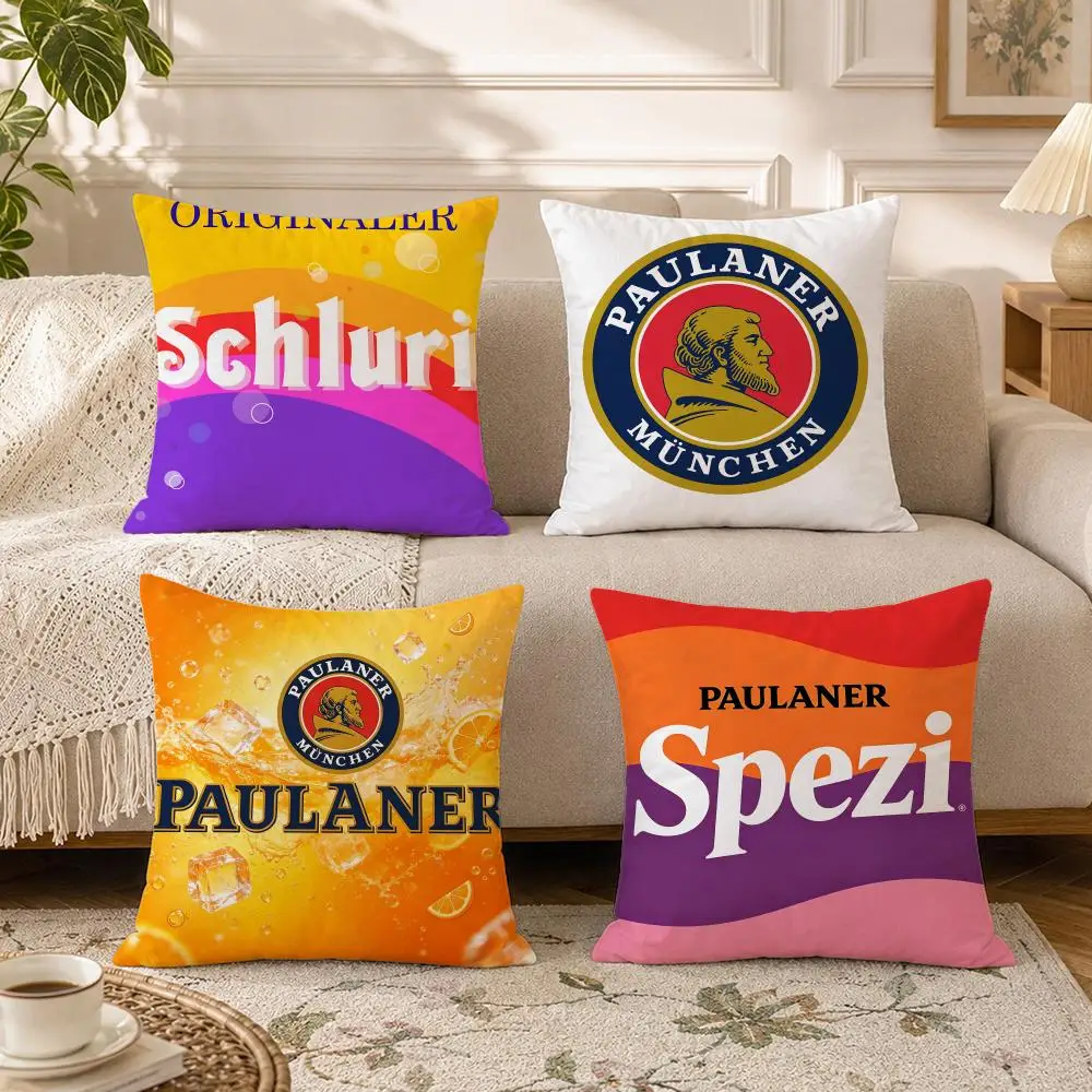 Brand-Paulaner SpeziS Cushion Cover Soft Square Throw Pillow Covers Set for Sofa Bedroom Car Home Decoration