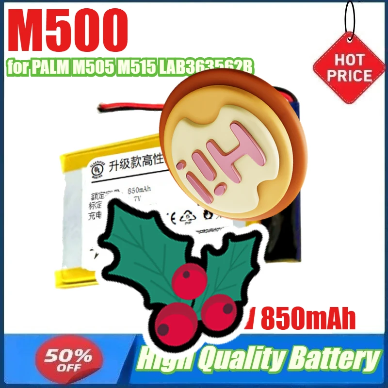 

3.7V 850mAh M500 Battery for PALM M500 M505 M515 LAB363562B ICF383461 IA1TB12B1 Li-polymer Battery
