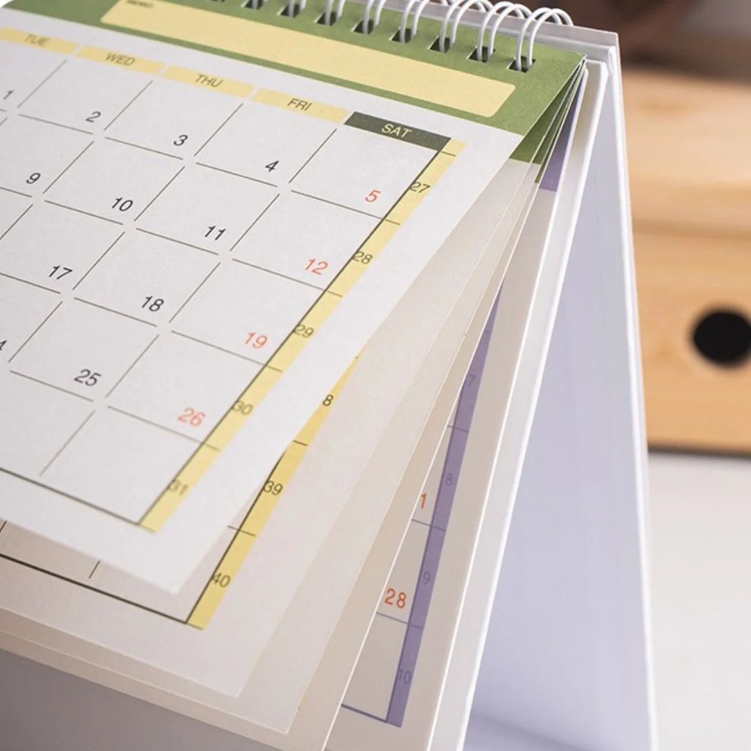 Ins Simple English 2026 Desk Calendar With Memo Note Desktop Large Flip Calendar Schedule Monthly Planner For Home Office School