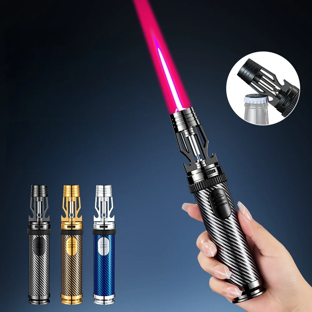 

HB310 Straight Jet Lighter Metal Windproof Outdoor Portable Barbecue with Bottle Opener Smoke Accesoires Gadgets for Men