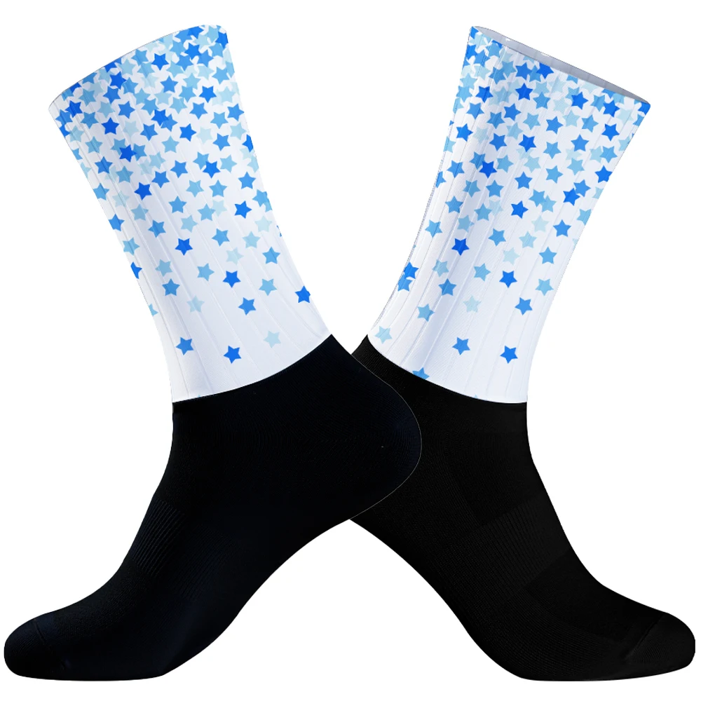 2024 New 1 pairs of  cycling anti-skid sports socks and football socks Love Cycling socks