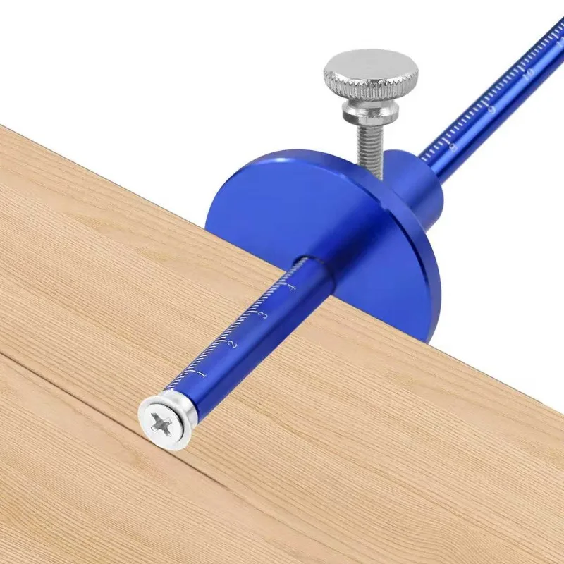 

Wheel Marking Gauge - Aluminum Alloy Parallel Line Drawing Tool Woodworking Marking Scriber Ruler with Graduated Dual Scale