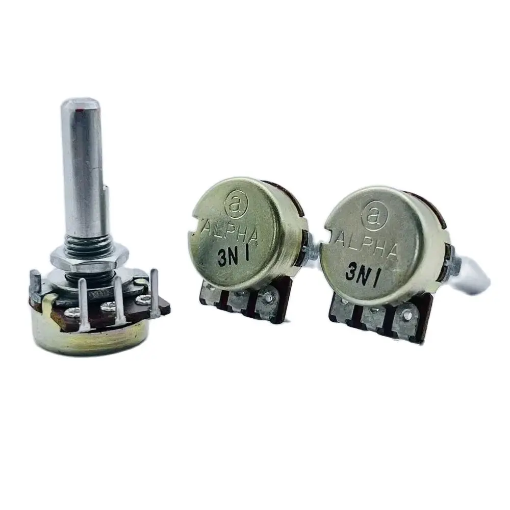 1pcs for ALPHA RV16AF-30 single potentiometer EDIFIER mixer sound B10K shaft length 25mm half shaft