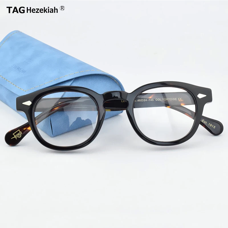 

Retro Eyeglasses Frames for Men Johnny Depp Acetate spectacle Women Luxury Brand Vintage Glasses Frame Lemtosh Round Eyewear Men