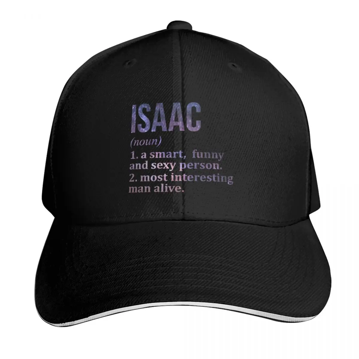 Isaac Name Definition Baseball Cap hats for men Fashion Beach Golf Cap sun hat Golf Men Women's