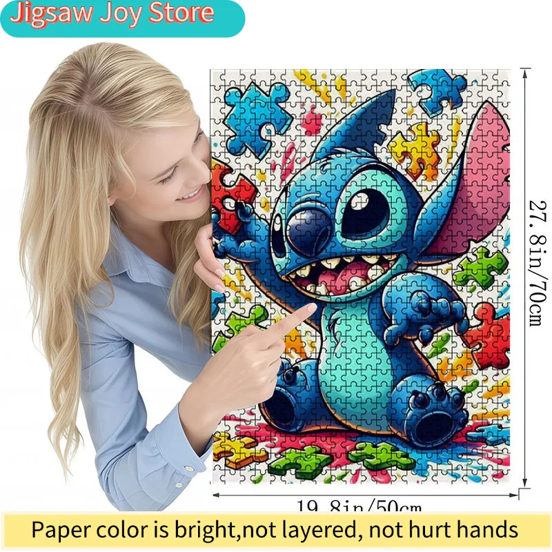 1000pcs Large Jigsaw Puzzle Suitable for s & - -Scratch Puzzle Pieces, Challenging & Fun Family Activity Game with Vibrant Sti