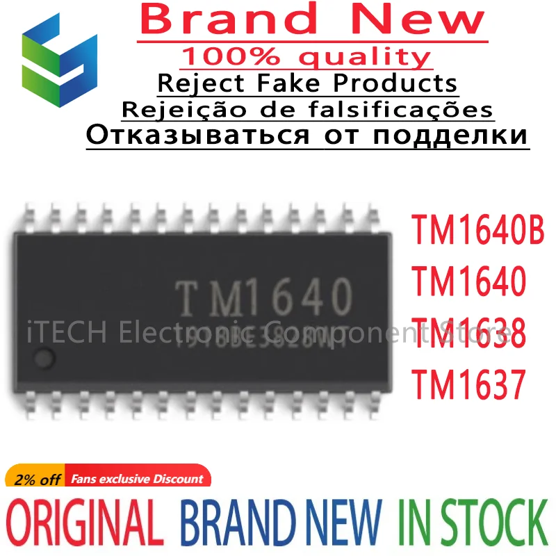 10Pcs/lot 100% Original TM1638 TM1640 TM1640B SOIC20 SOP20 SOIC28 SOP28 Power chip Brand new chips ic