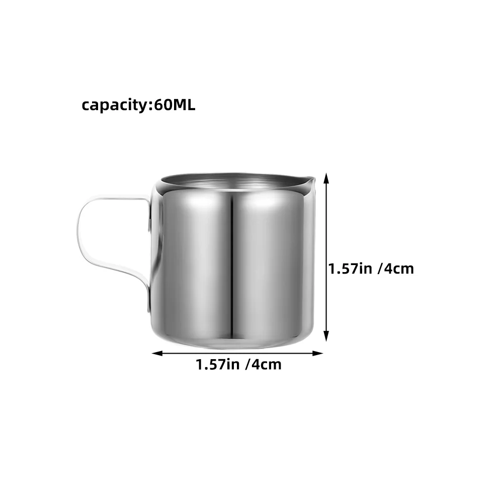 3 قطع من أباريق تبخير الإسبريسو المصنوعة من الفولاذ المقاوم للصدأ، تصميم أنيق لزبد الحليب، فن اللاتيه والصلصة، إبريق مزبد #4