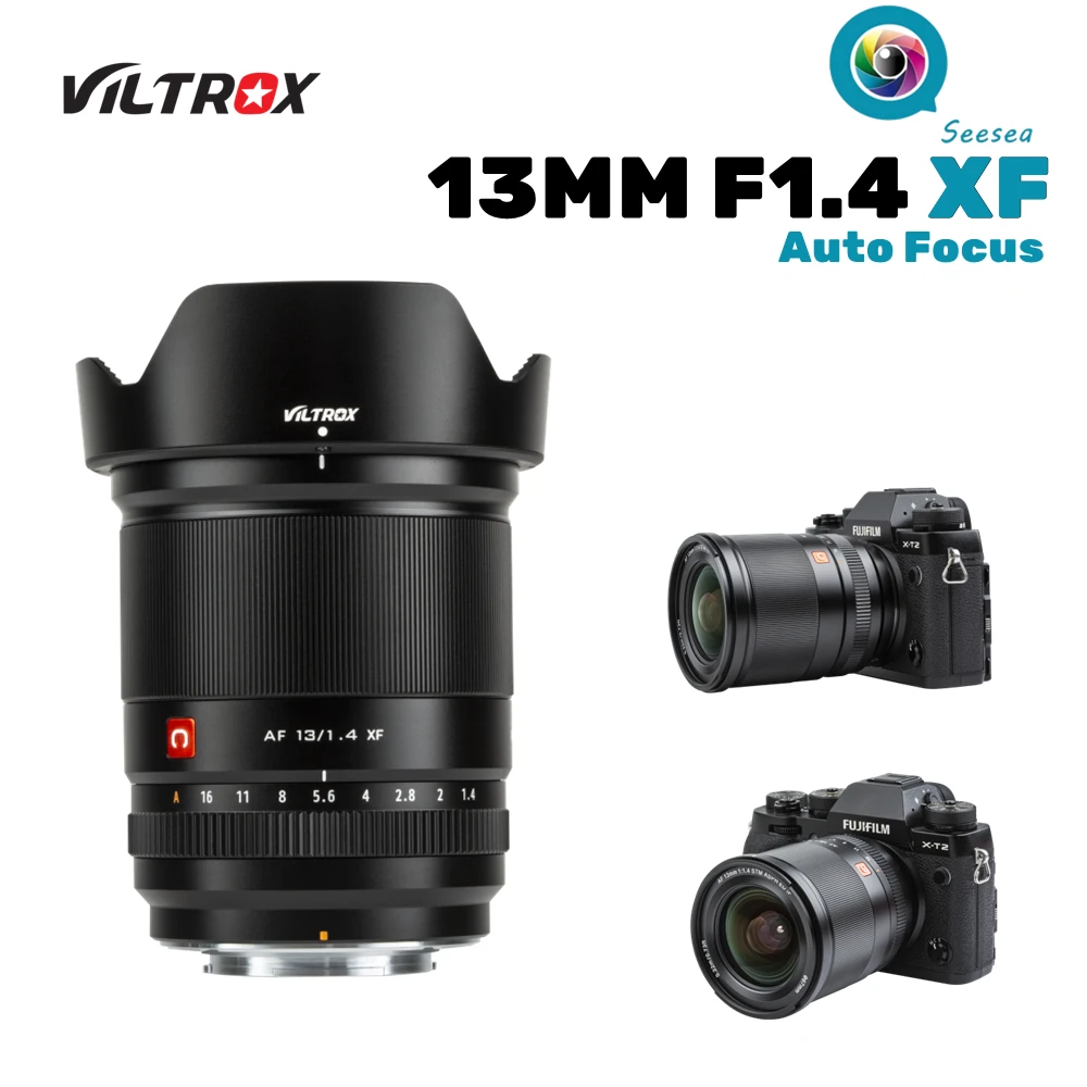 Viltrox 13mm F1.4 Autofocus Groothoek Prime Groot diafragma APS-C Lens voor Fuji X Mount Camera's XT3 XT4 Xpro3 XS10 - afbeelding 2