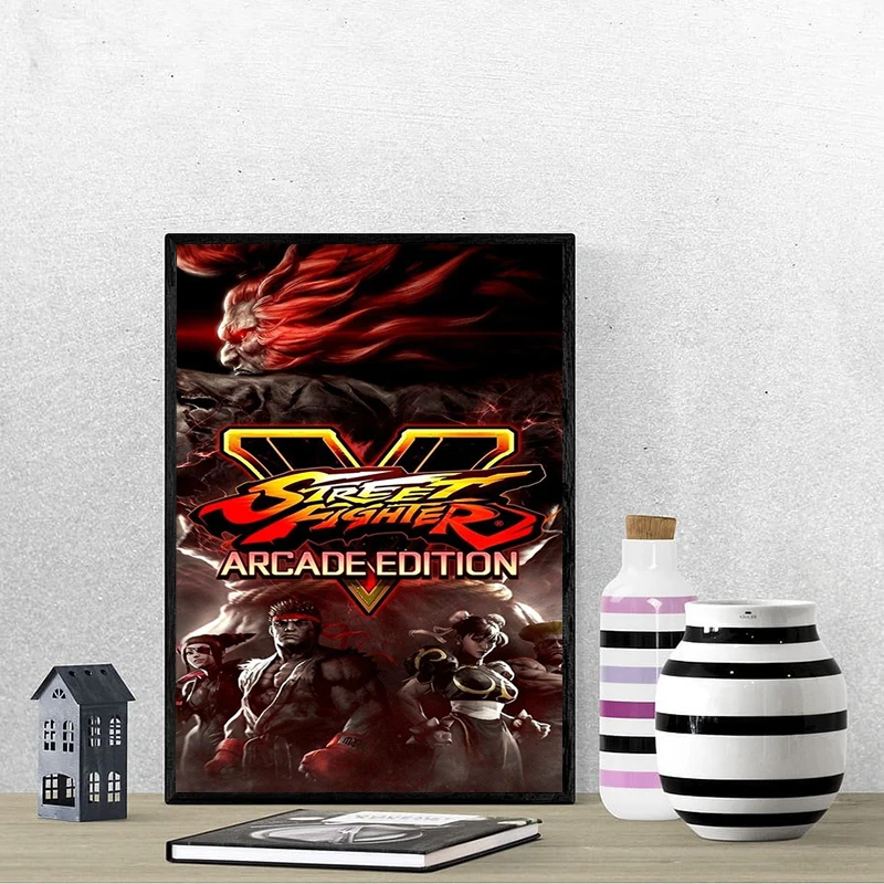 S-Street F-Fighter Posters Decorative Pictures for Living Room Decoration Painting Canvas Wall Art Mural Home Decorations Poster