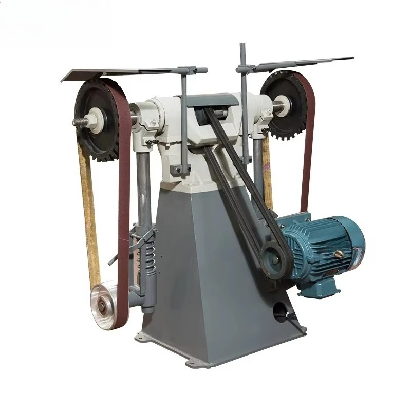 Manual Metal Sand Belt Sander Grinder Grinding Sanding and Polishing Machine for Faucet Industry