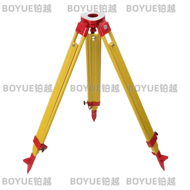 Heavy Duty Wood Tripod with Twist Lock and Carrying Strap Professional Stable Stand for Surveying Measuring Equipment
