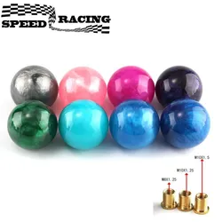 Universal Cloud Marble Round Ball Gear Shift Knob Manual Gear Stick Shift Shifter Lever Knob With Adapters Car Accessories
