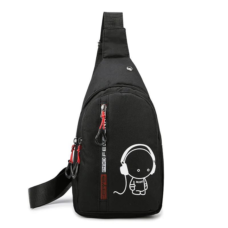 

Men's Chest Bag New Outdoor Sports Running Luminous Chest Bag Leisure Water-proof Messenger Bag